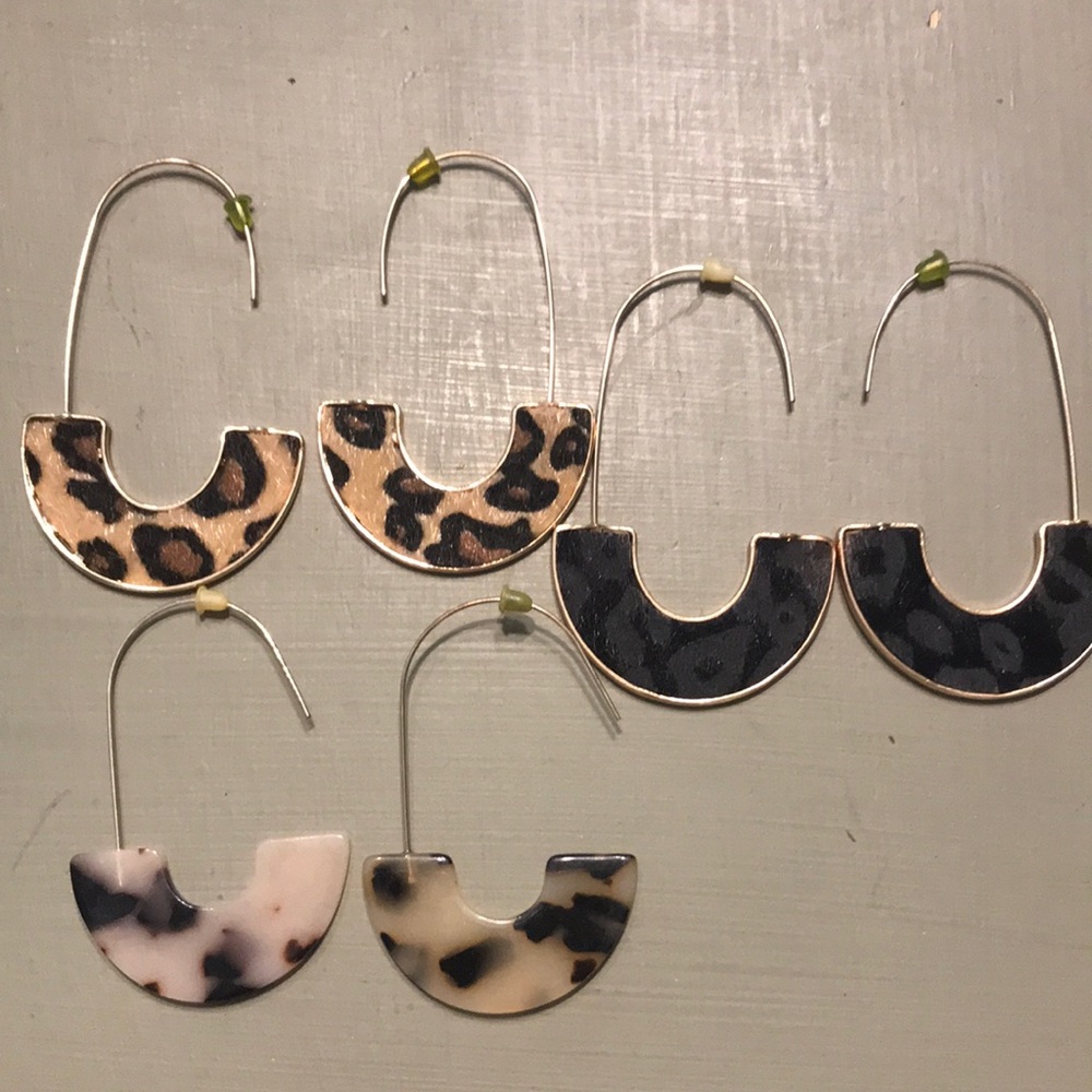 Leopard earrings